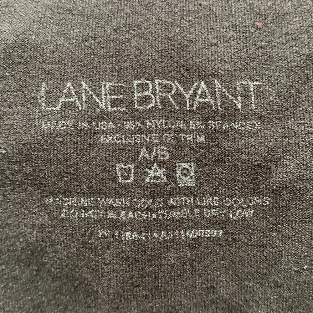 Lane Bryant Capri Footless Tights Leggings A/B Black